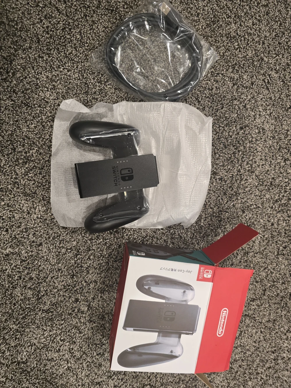 Nintendo Joy-Con Charging Grip Accessory in Black